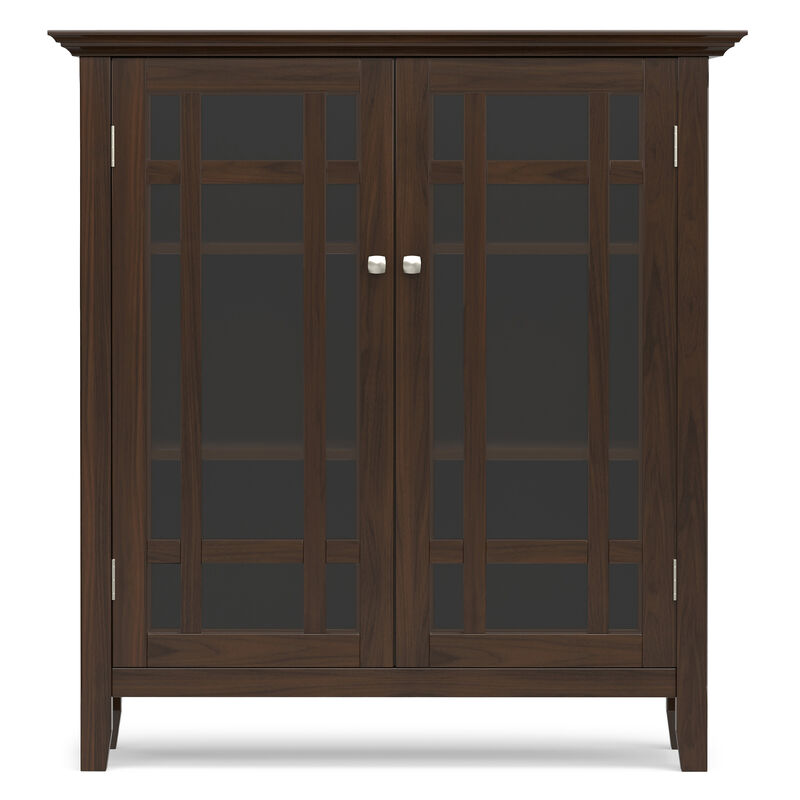 Bedford SOLID WOOD 39 inch Wide Transitional Medium Storage Cabinet in Dark Tobacco Brown image number 3