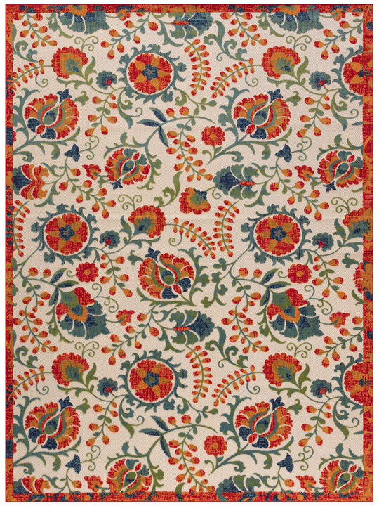 Aloha ALH17 Red/Multicolor 10' x 14' Rug