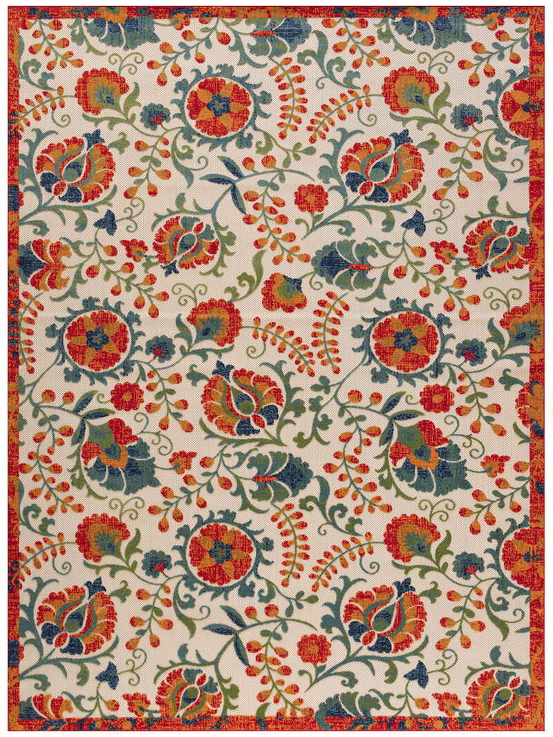 Aloha ALH17 Red/Multicolor 10' x 14' Rug