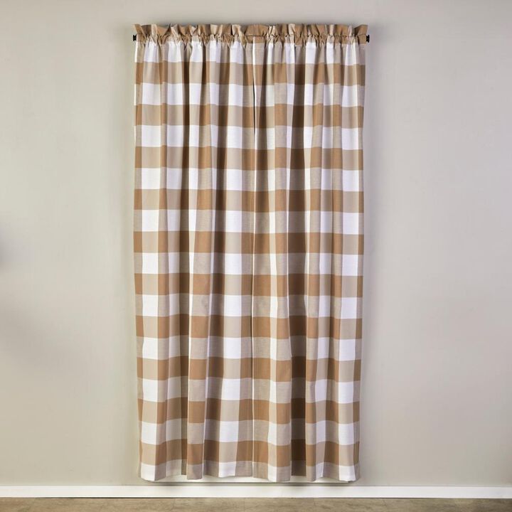 SKL Home By Saturday Knight Ltd Grandin Curtain Panel - 40X63", Tan/White