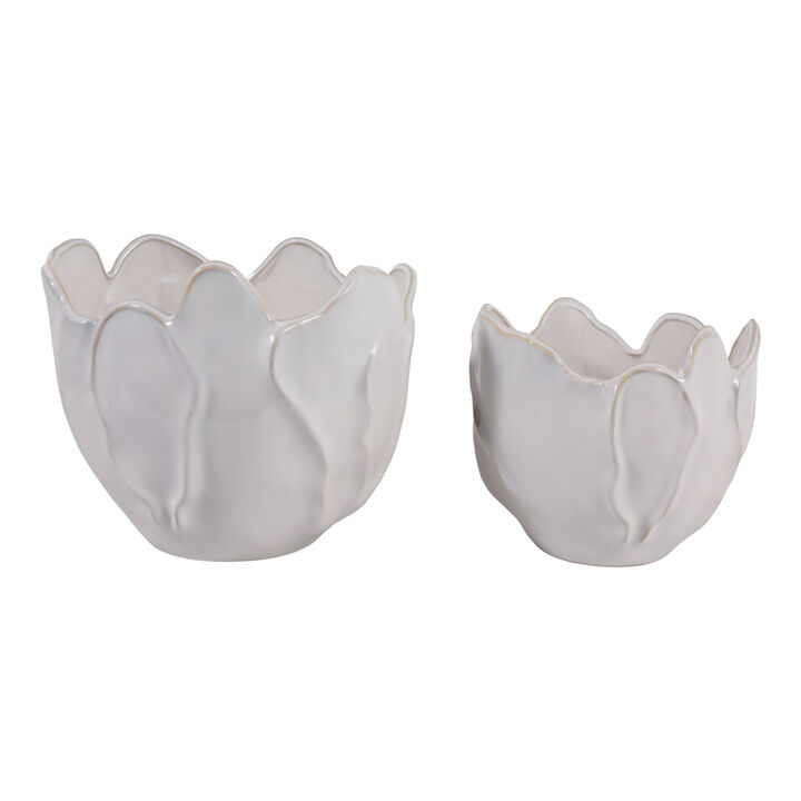 S/2 Flower Shaped Planters