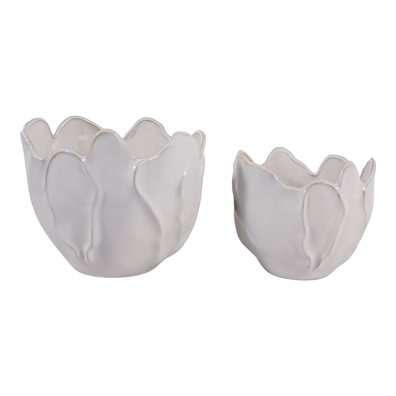 S/2 Flower Shaped Planters image number 0