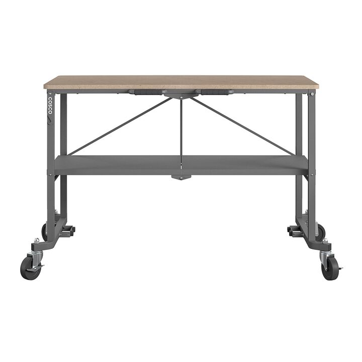 COSCO SmartFold Portable Workbench / Folding Utility Table (Steel)