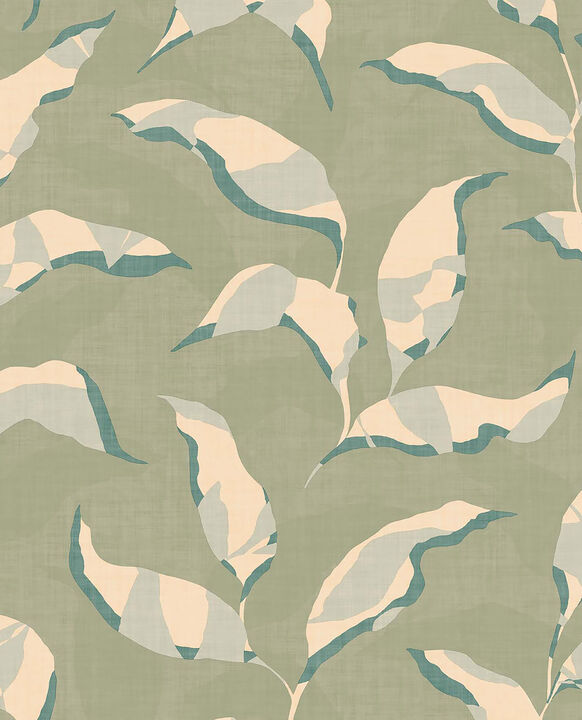 Callista Moss Leaves Wallpaper
