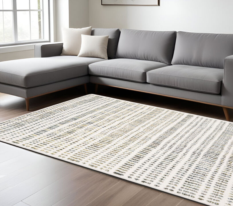 HomeRoots Striped Area Rug