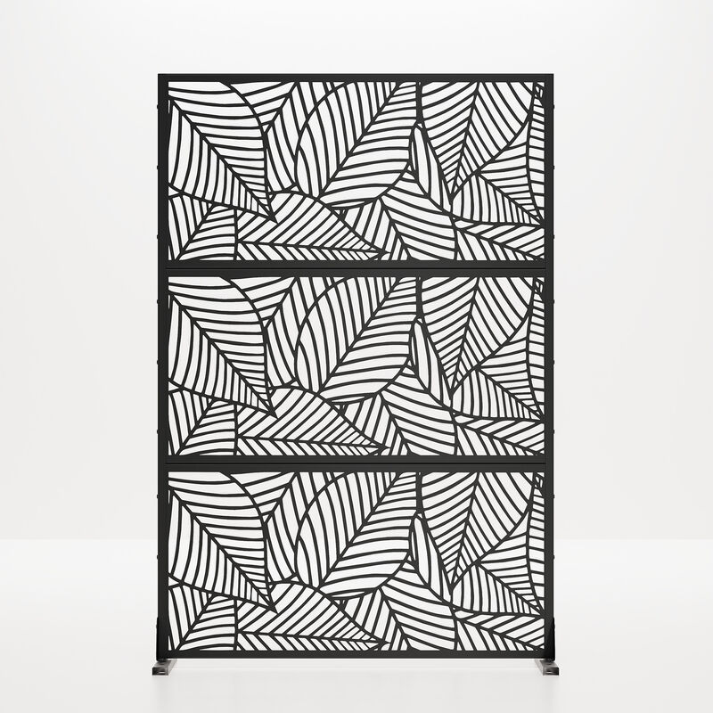 47*72 Garden Fence Outdoor Privacy Screen  in Black