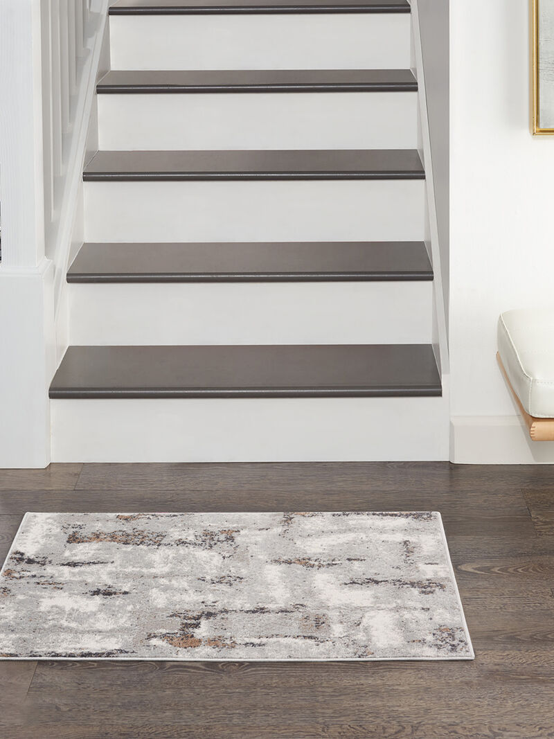 Elation ETN06 Gray/Ivory 2' x 3' Rug