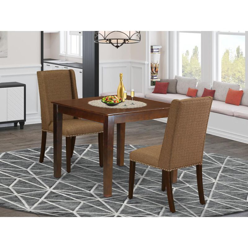 East West Furniture Dining Room Set Mahogany