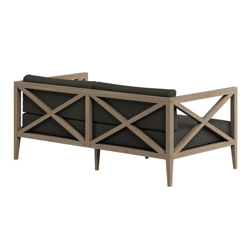 Northlake Outdoor Patio Teak Loveseat image number 4