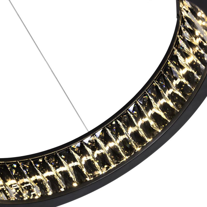 Rosalina LED Chandelier With Matte Black Finish