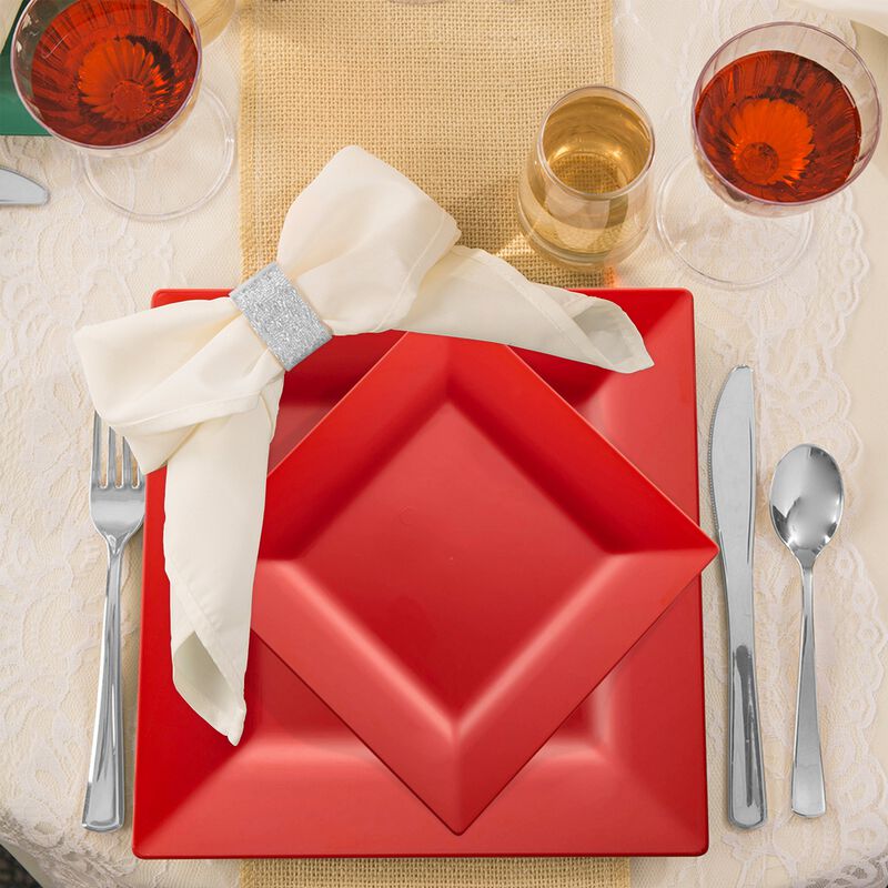 Square Plastic Wedding Value Set (30 Sets) image number 7