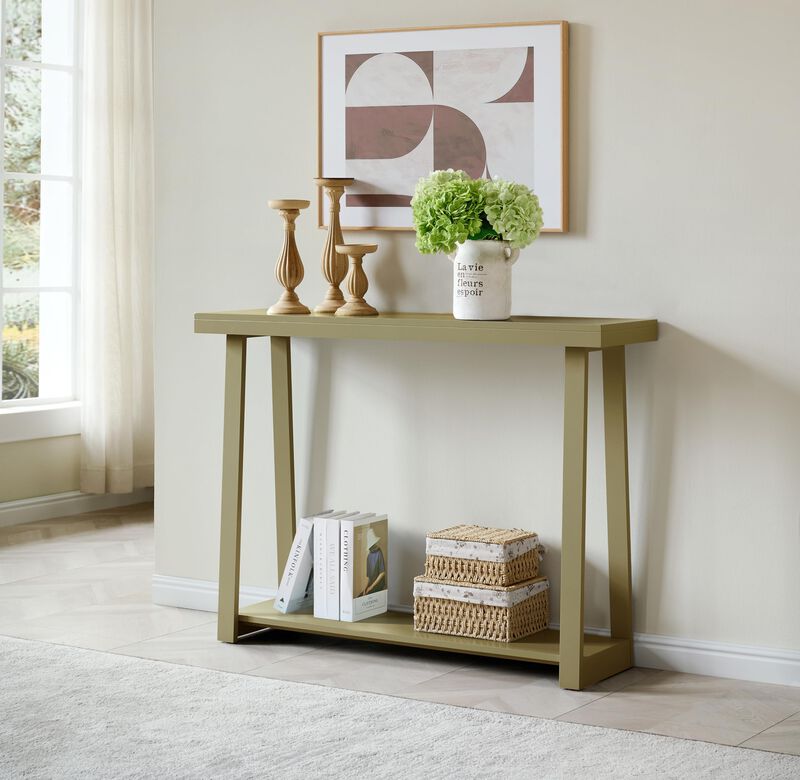 Kings Brand Furniture Emma Narrow Console Table with Lower Shelf Perfect for Sofa Table