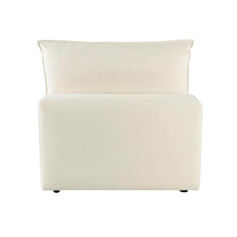TOV Furniture Cali Natural Upholstered Armless Chair image number 6