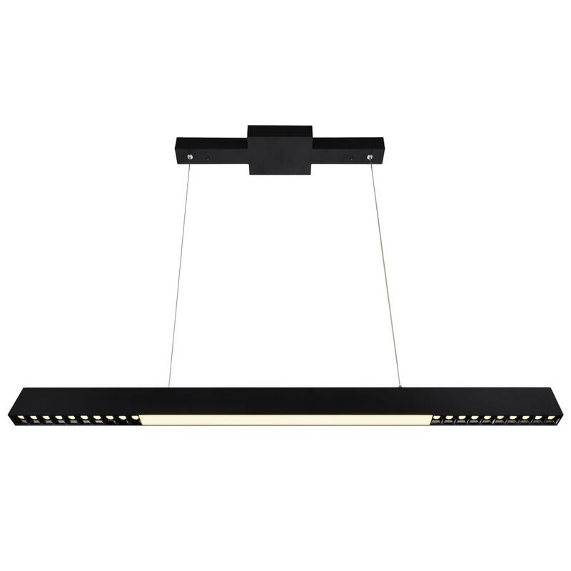 Pienza 45 in LED Integrated Black Chandelier