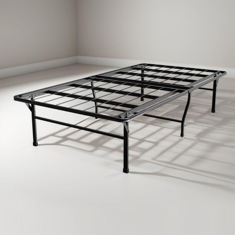 Hivvago Twin XL College Dorm 16-inch Tall Metal Platform Bed Frame with Storage Space
