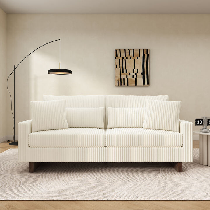 Merax Modern Corduroy Loveseat Sofa