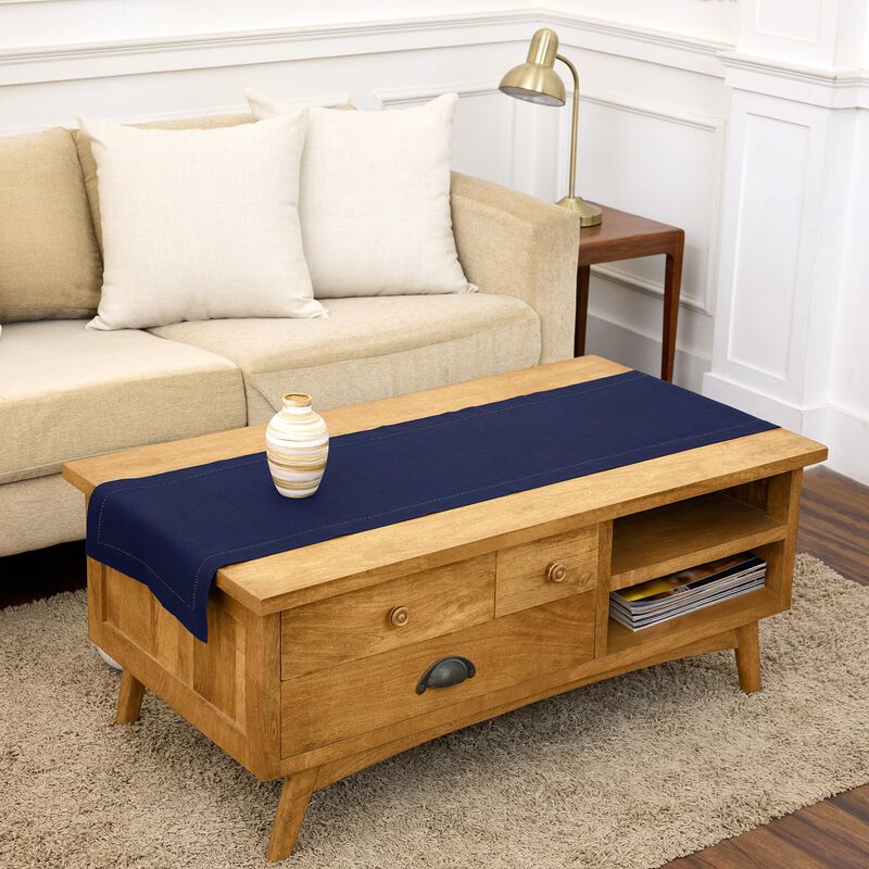 Linen Table Runner - Classic Hemstitch image number 0