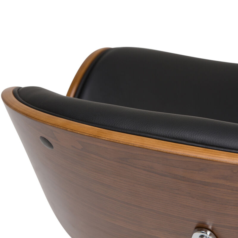 Marana Bentwood Adjustable Swivel Bar Stool