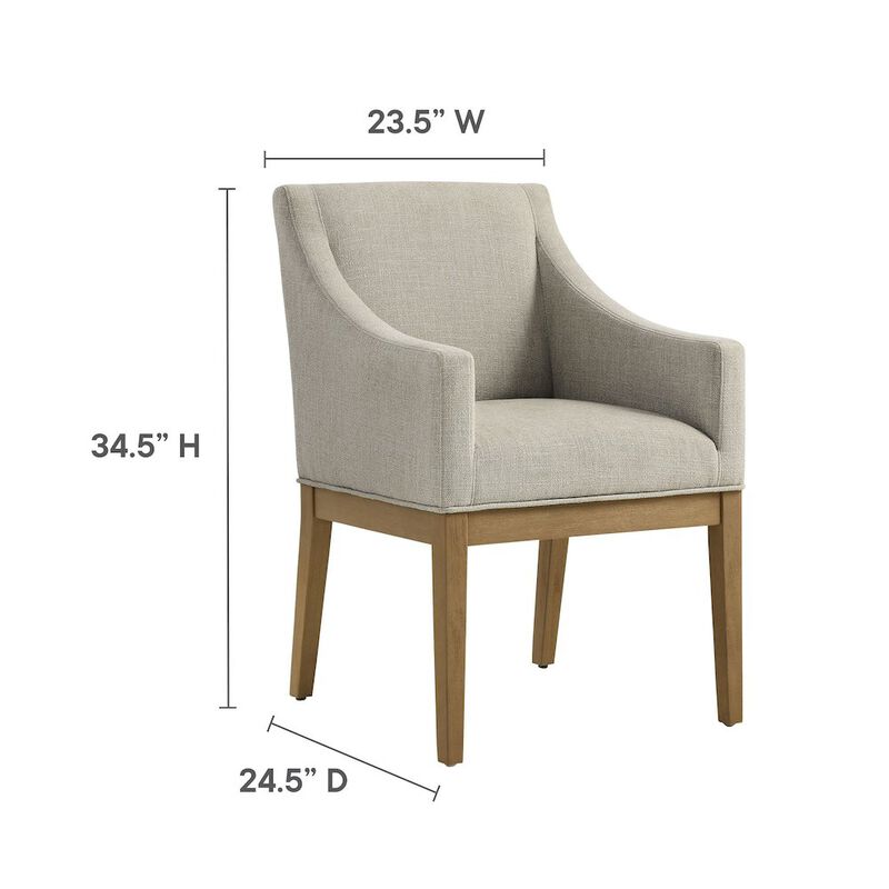 Alton Fabric Upholstered Dining Armchair image number 2