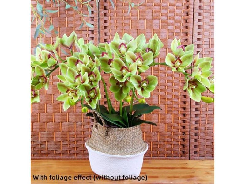 Green Artificial Greenery Stems Home Decor 28 4 Inch Phalaenopsis image number 1