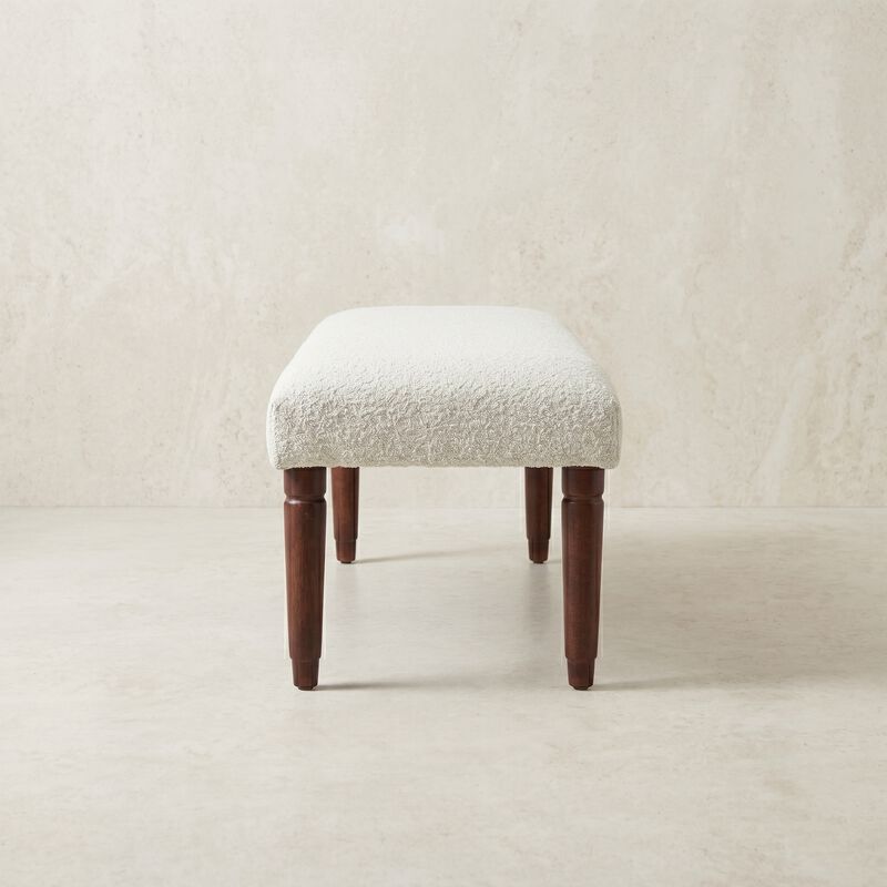 Genevieve Boucle Upholstered Accent Bench image number 7