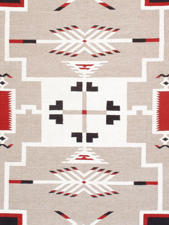 Pasargad Home Tuscany Reversible Wool Ivory Area Rug- 8' 2'' X 9'10''