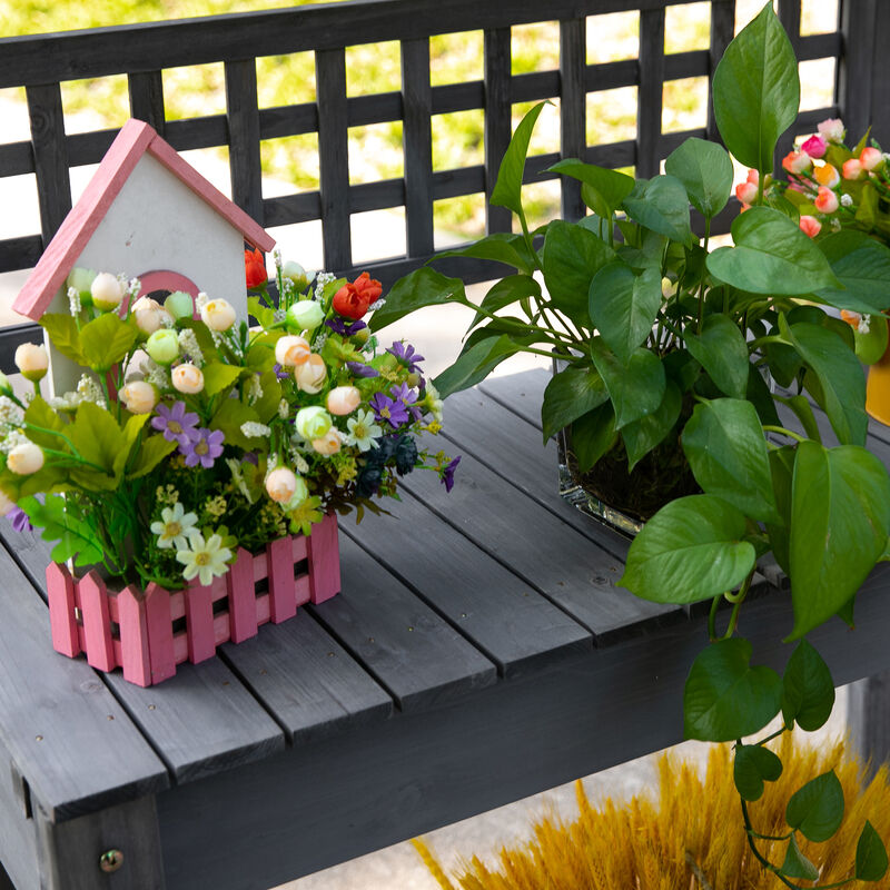 Hivvago Potting Bench Workstation for Garden, Patio, or Greenhouse image number 7