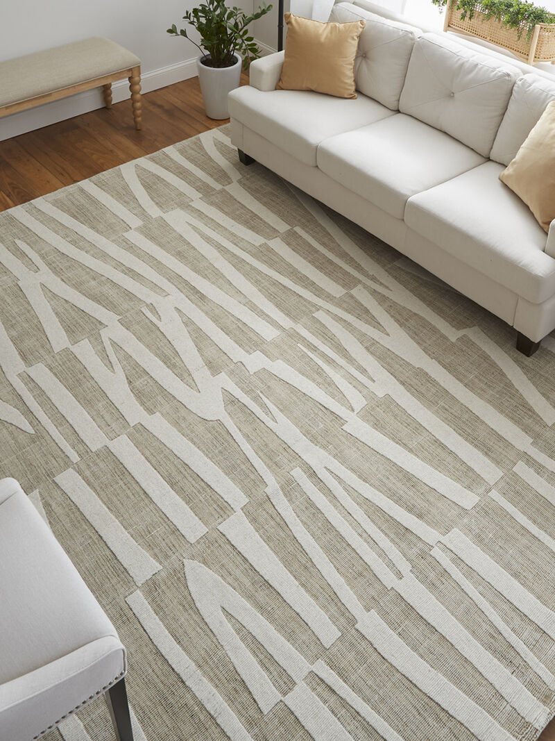 Peconic T8009 Linen 9' x 12' Rug By Thom Filcia