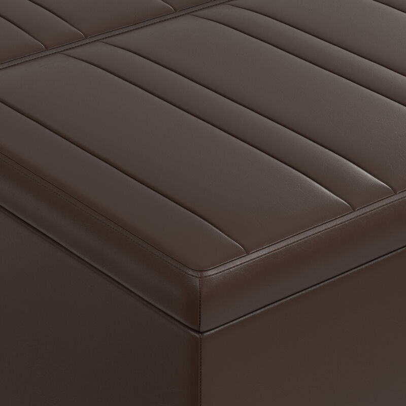 Simpli Home Ellis Coffee Table Storage Ottoman image number 4