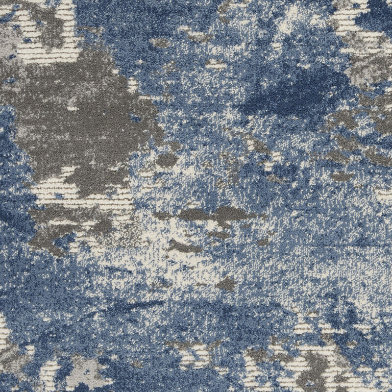 Rustic Textures RUS08 Gray/Blue 5'3" x 7'3" Rug image number 6