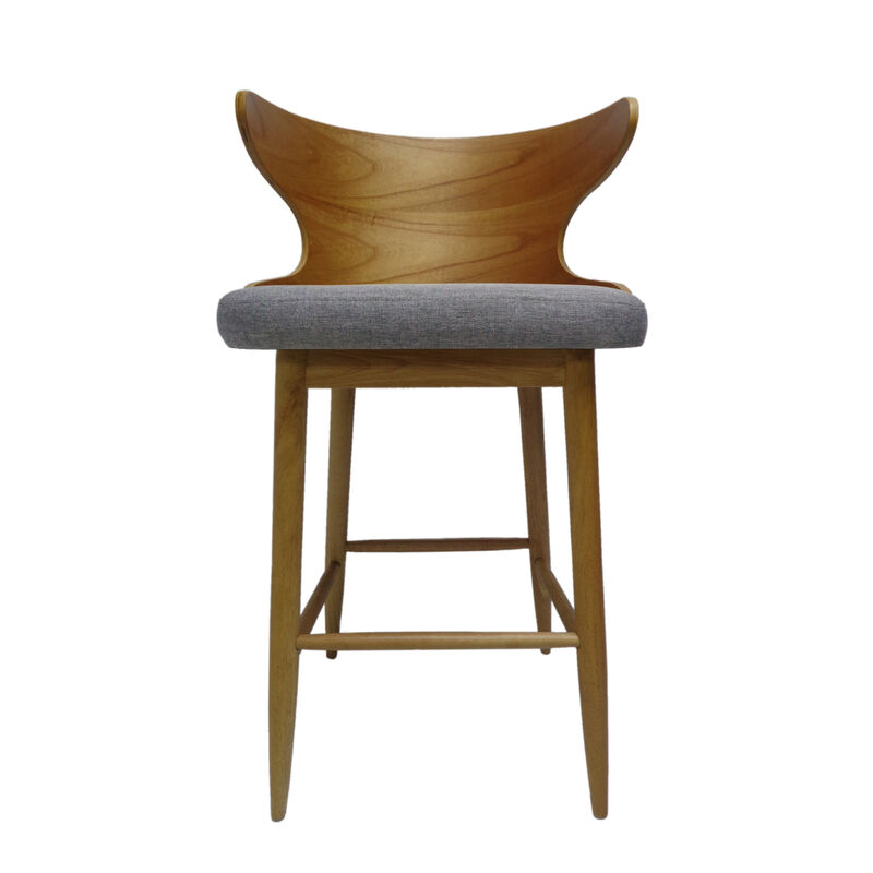 Merax Mid-Century Modern Wooden Bar Stools Set of 2
