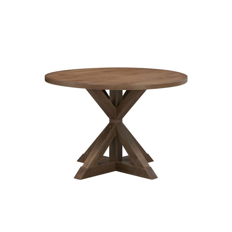 Carolina Living Diana Trestle Base Dining Table - Vintage Honey