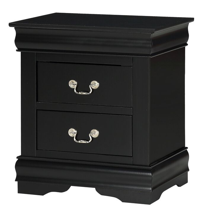 Streamdale Elegant Louis Philip Nightstand with Ample Storage