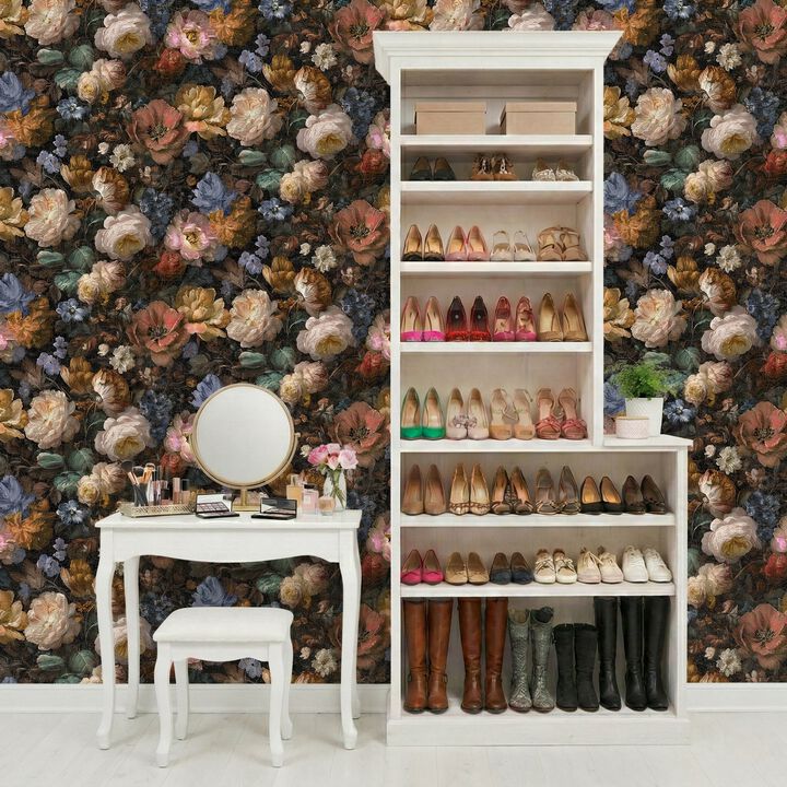 Vintage Floral Peel & Stick Wallpaper
