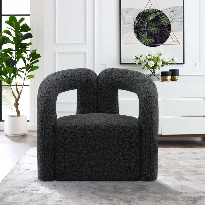 Darian Black Accent Chair