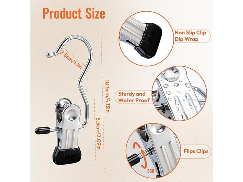 30 Pack Pants Hangers With Clip, Legging Organizer For Closet, Yoga Pants Hanger image number 2