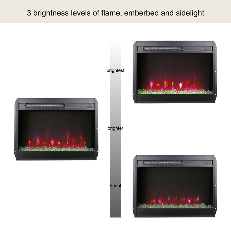 Streamdale 23'' Electric Fireplace Insert with Timer & Remote image number 3