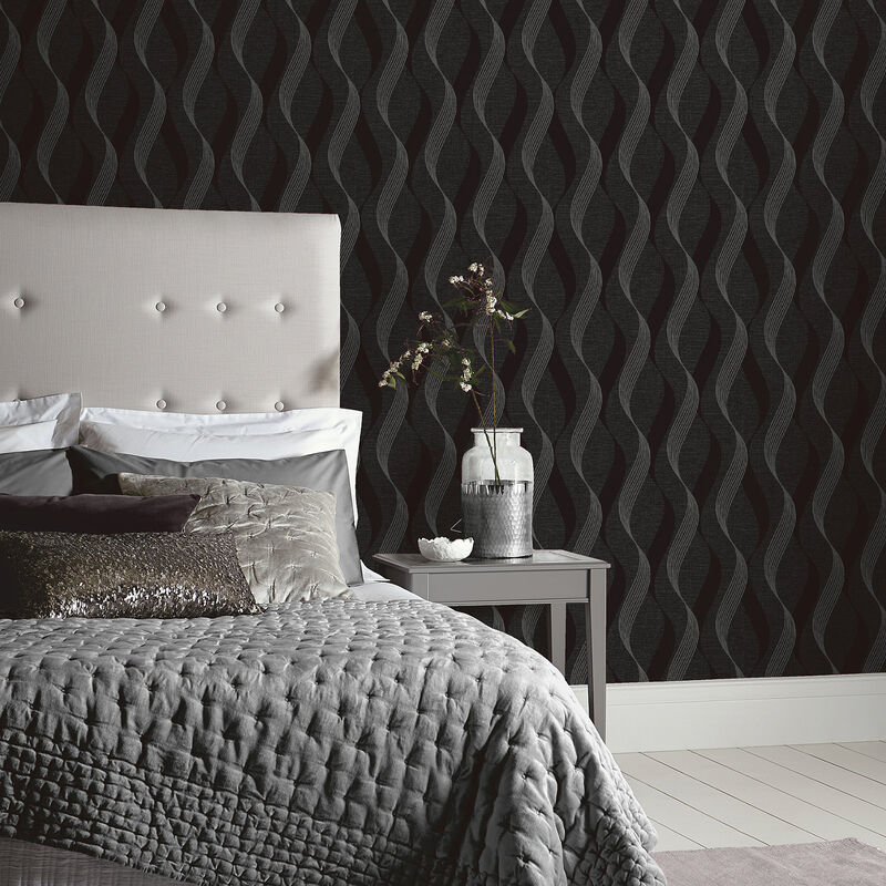 Wilhelmina Black Ribbon Wallpaper image number 5