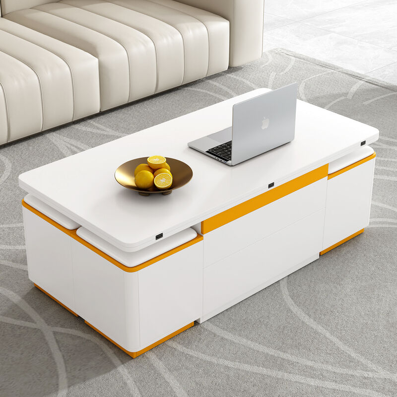Merax Convertible Coffee Table with Lift Mechanism & Foldable Dining Extension image number 1