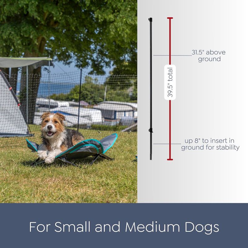 TRIXIE Portable Pet Fence, Mesh Dog Playpen, Outdoor Camping Fence, Easy to Transport image number 4