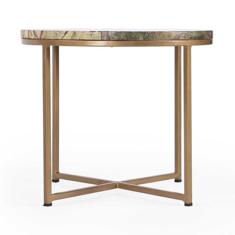 Marble Side Table, Green & Brown, Belen Kox