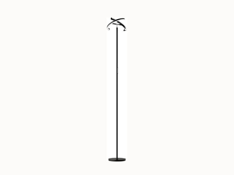 70" LED Floor Lamp &ndash; Dual Rotatable Heads, Remote & Touch Control, Dimmable