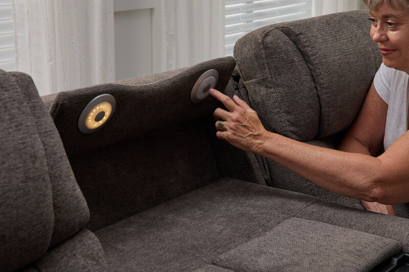 Zofa Umber Power Sleep Sofa