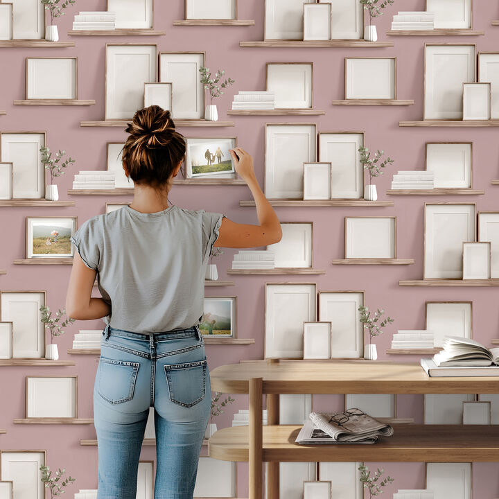 Frame Shelves Wallpaper