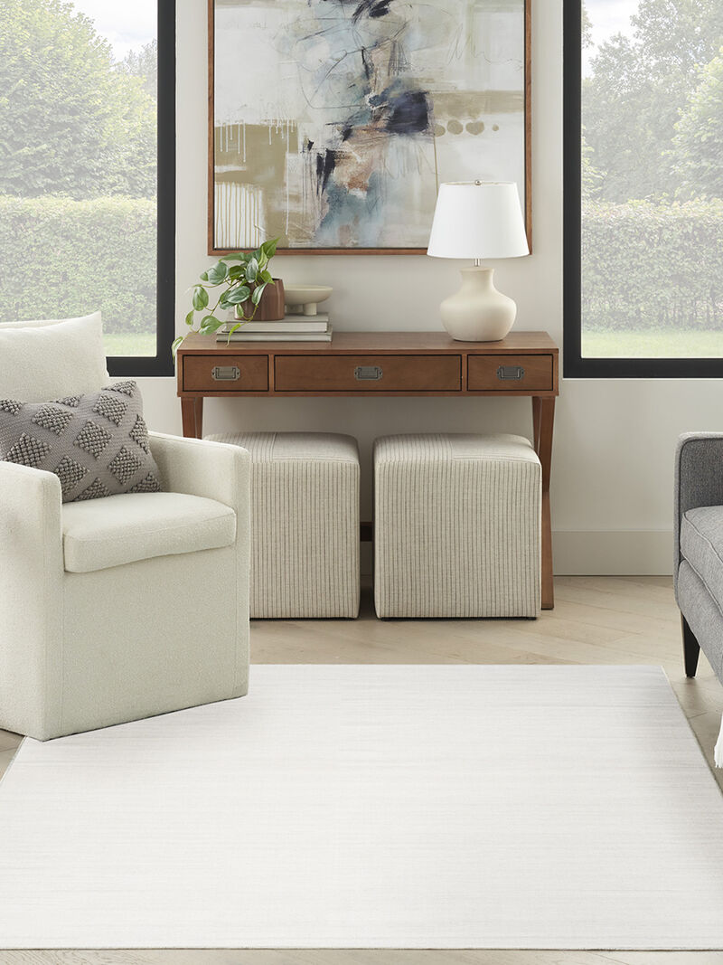 Washable Essentials WAE01 Ivory/Gray 5'3" x 7'3" Rug image number 7