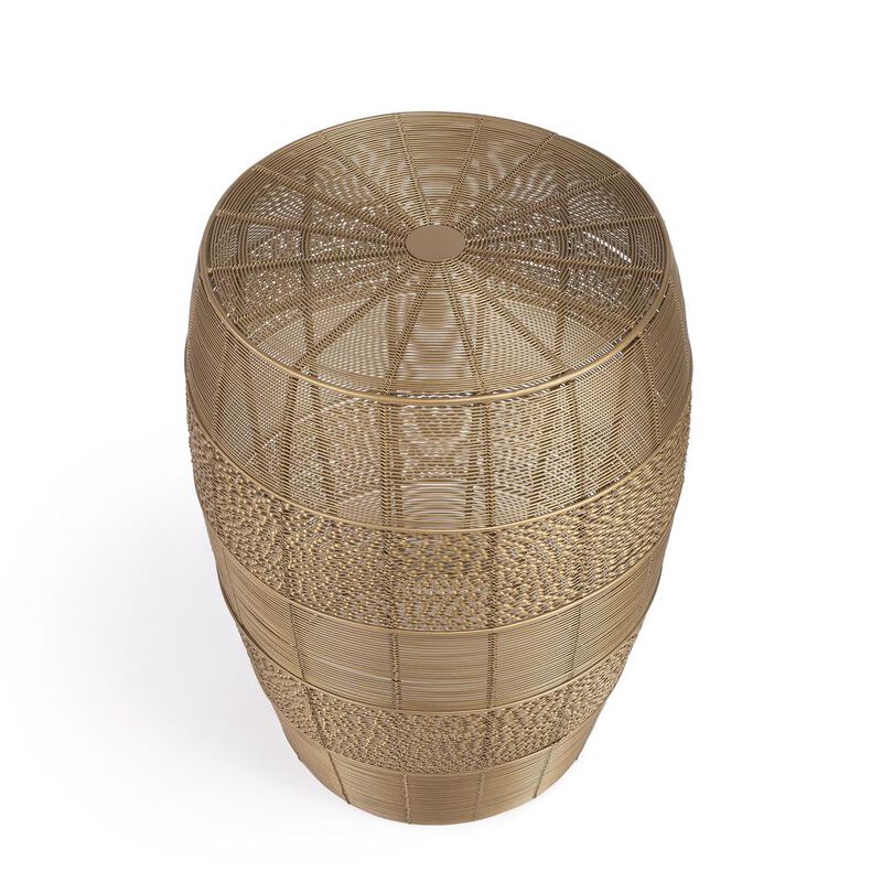 Butler Specialty Bellarose  Metal Side Table, Gold