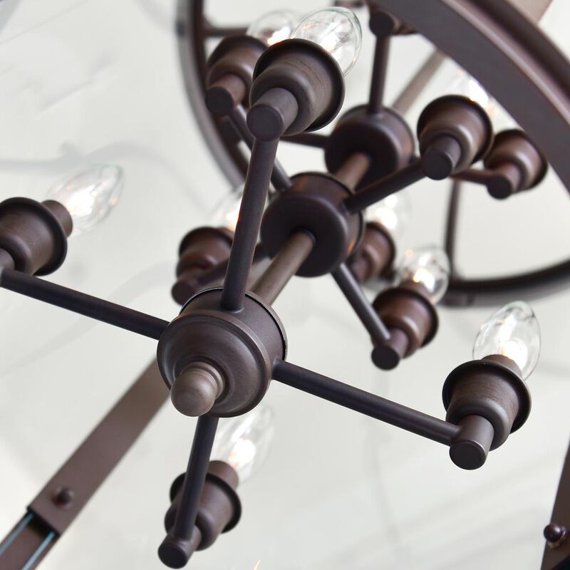 CWI Lighting Desire 12 Light Drum Shade Chandelier With Oil Rubbed Bronze Finish