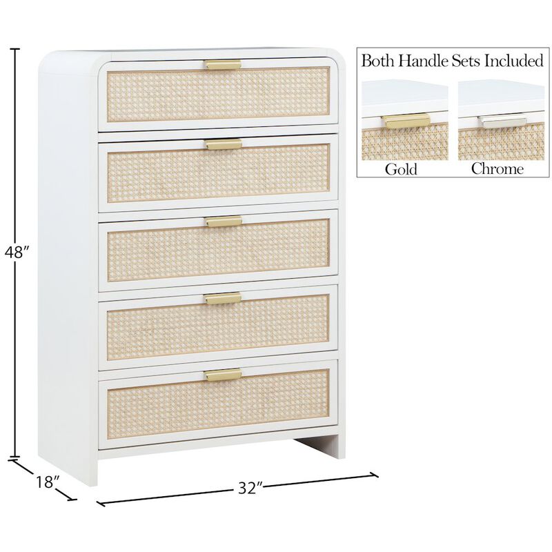 Meridian Furniture Sage White Chest