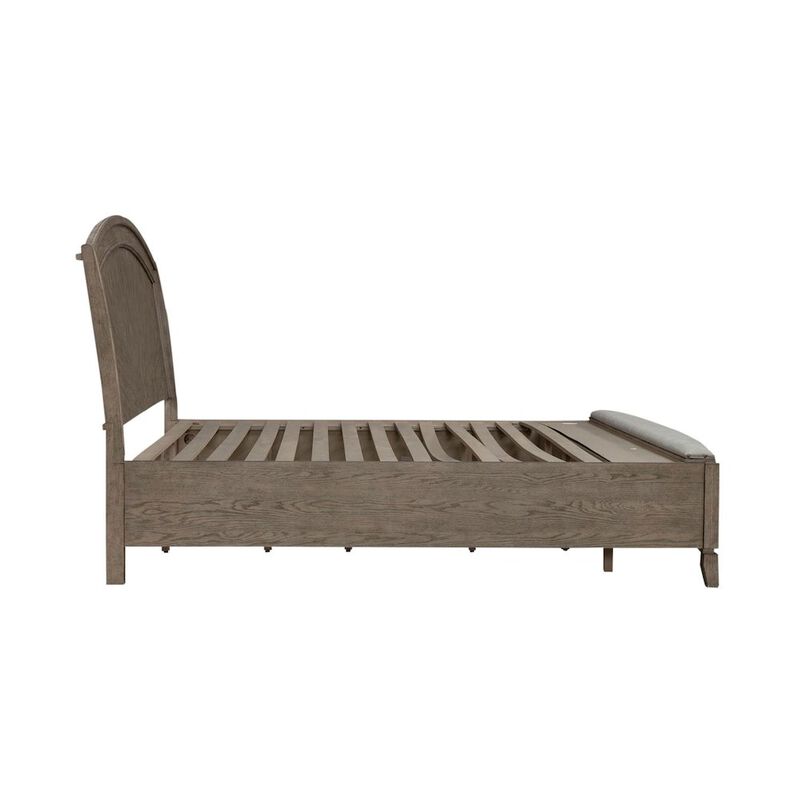 Liberty Furniture Avalon King Panel Storage Bed Frame with Footboard Drawer image number 2