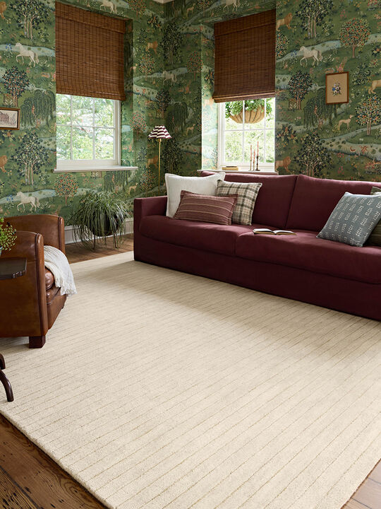 Henry HEY01 Ivory/Dove 7'9" x 9'9" Rug by Chris Loves Julia x Loloi